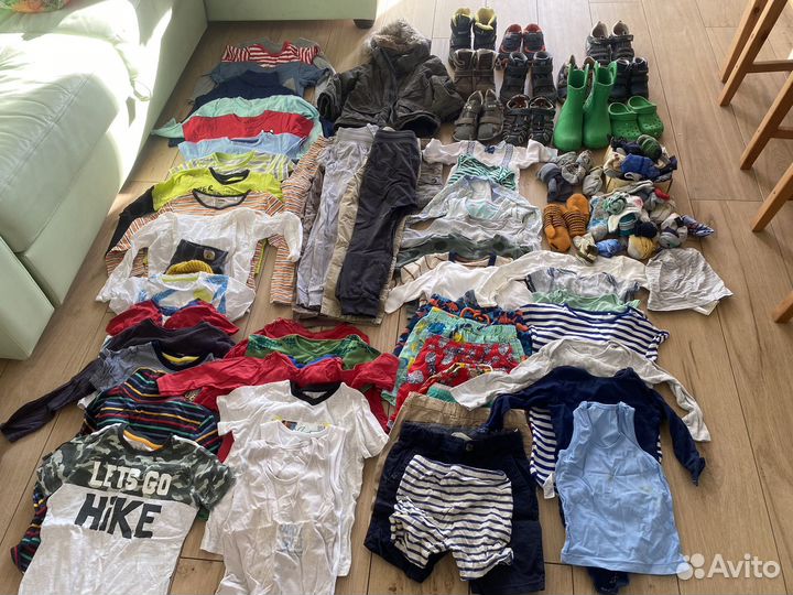 Детские вещи и обувь на мальчика от года до пяти