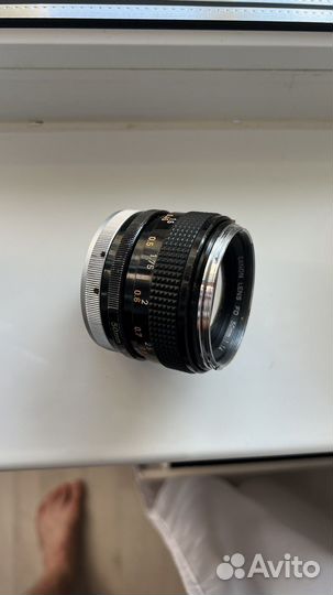 Объектив canon fd 50mm 1.4