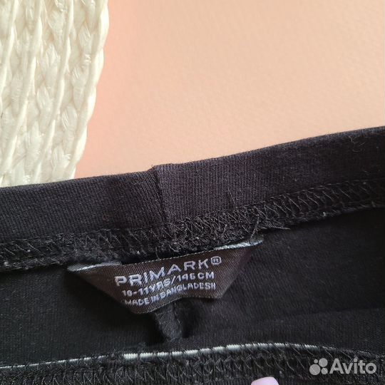 Леггинсы черные Primark для девочки 140-146