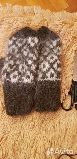 Новые теплые пуховые варежки. Мальчикам и девочкам