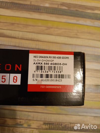 Radeon rx550 4gb