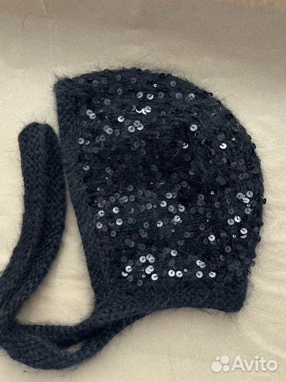 Шапка чепчик с пайетками