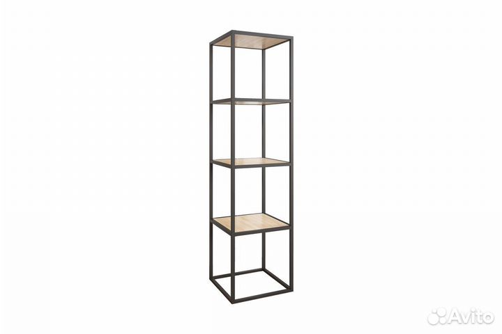 Стеллаж Куб 4 черный муар/дуб сонома