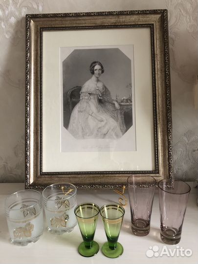 Цветной хрусталь, стекло винтаж Европа, СССР