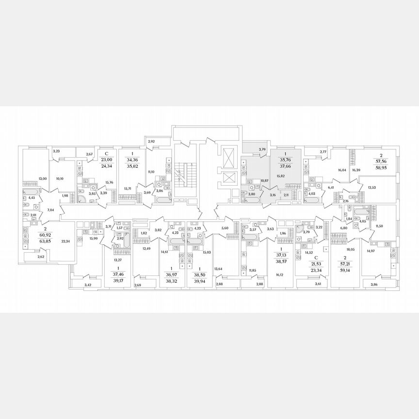 1-к. квартира, 37,7 м², 5/17 эт.