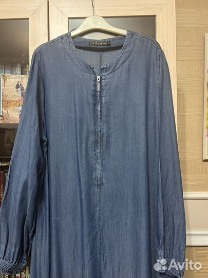 Джинсовое платье 52-54-56