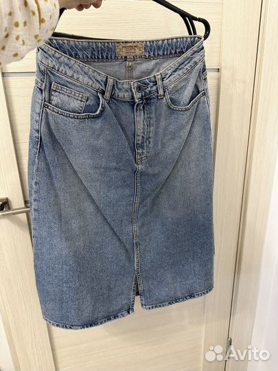 Джинсовая юбка zara оригинал