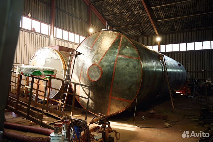 Резервуар горизонтальный 100 м3 (ргс)