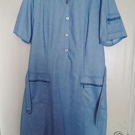 Практичное летнее женское платье, 50 р, Финляндия