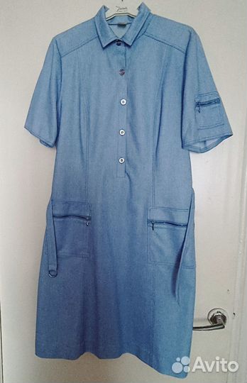 Практичное летнее женское платье, 50 р, Финляндия