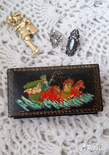 Винтажная шкатулка.Палех