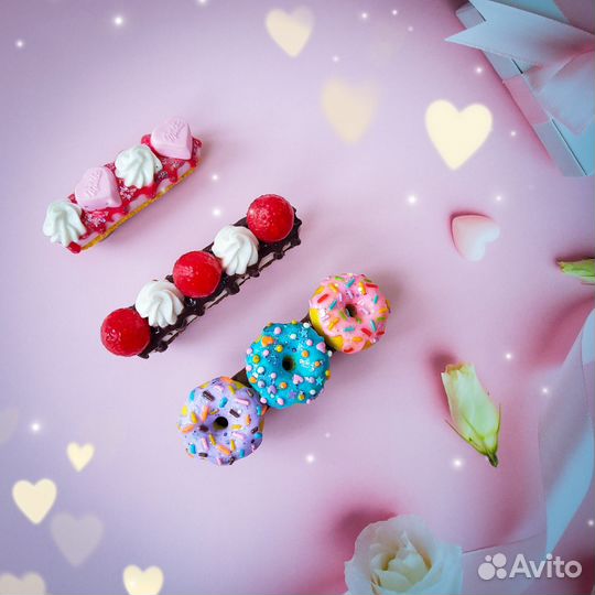 Заколка для волос со сладким декором