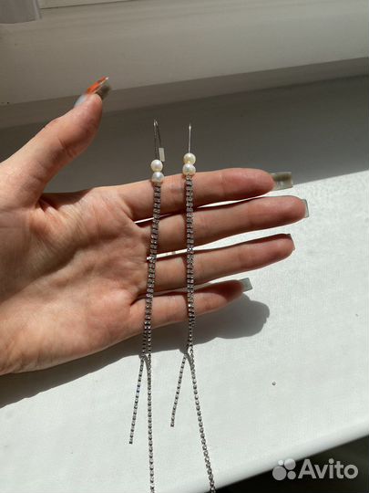 Серьги кольца винтажные