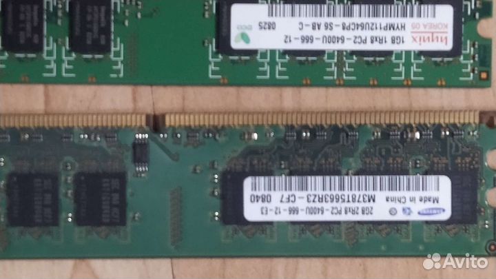 Материнская плата с процессором и памятью