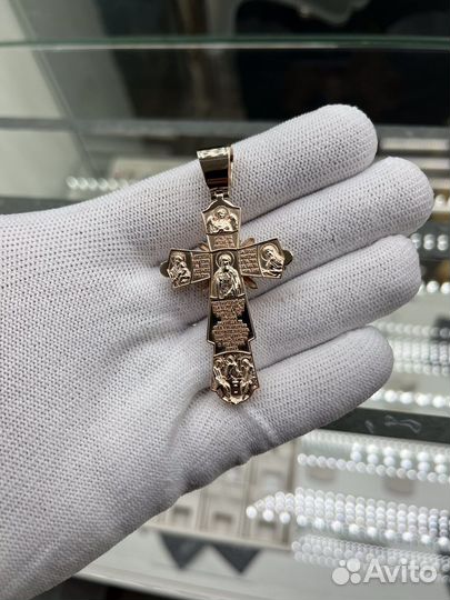 Золотой крест «Лучи»