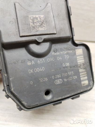 Дросельная заслонка Mercedes Sprinter 906 OM651