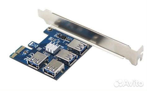 Адаптер-переходник 1 PCI-E - 4 PCI-E