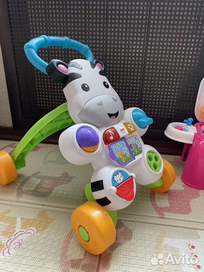 Ходунки каталка Зебра fisher price