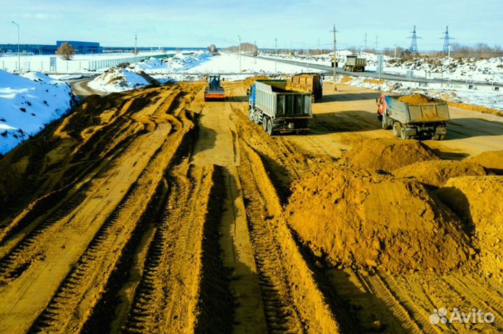 Песок карьерный с доставкой