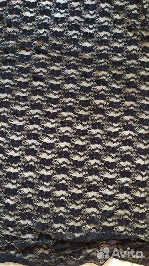 Отрез черного трикотажа