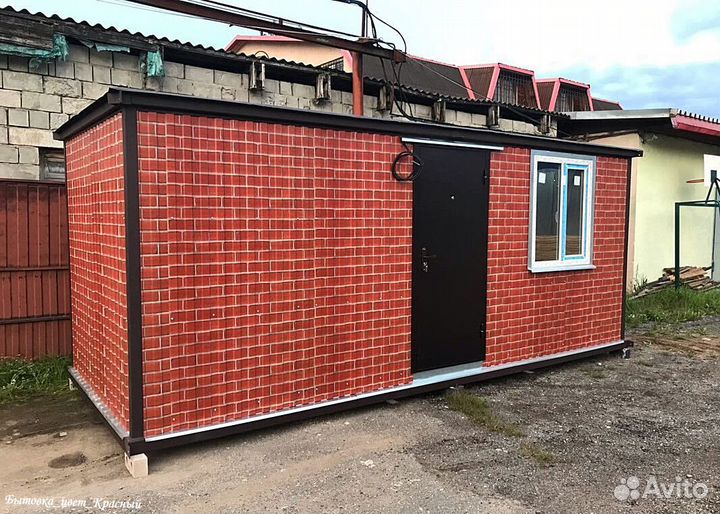 Бытовка деревянная 6 x 2.4 м