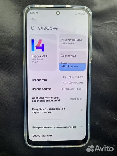 Xiaomi Redmi Note 11, 6/128 ГБ