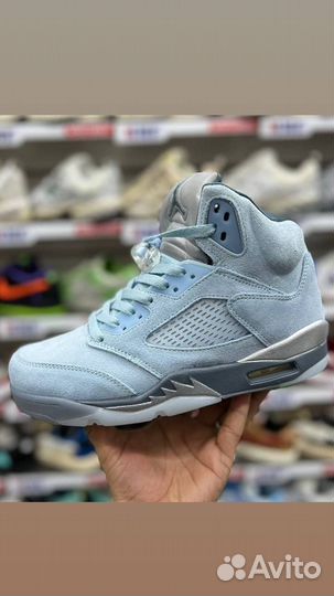 Кроссовки nike air jordan 5 retro Ice blue