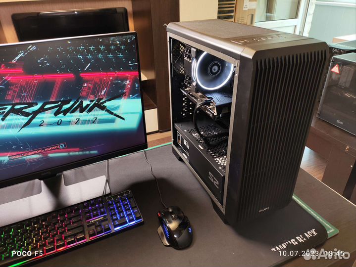 Игровой комп Ryzen5 5500+ RX6600XT+2x8Gb RAM