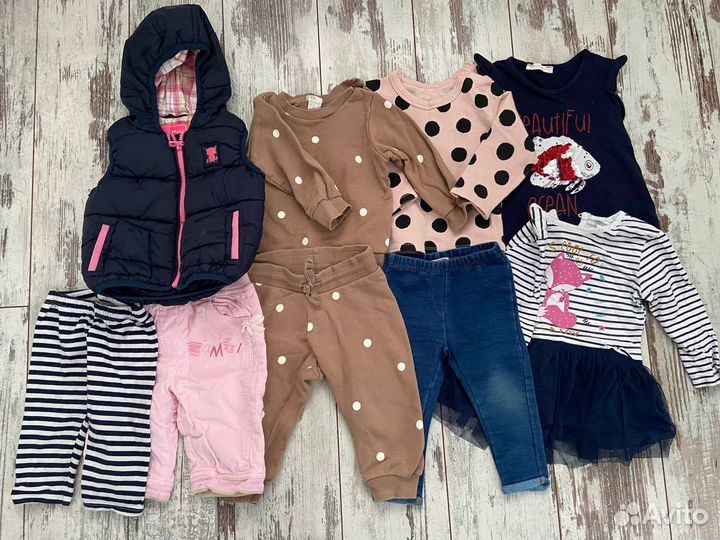 Детские вещи пакетом 80 для девочки