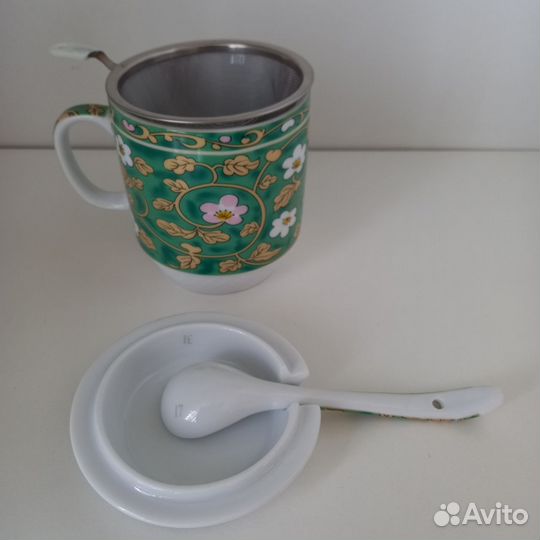 Кружка заварочная с метал ситом Auratic, новая