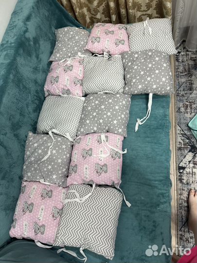 Бортики в детскую кроватку