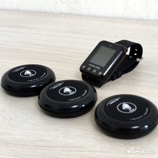 Система вызова официанта/персонала кнопка и часы