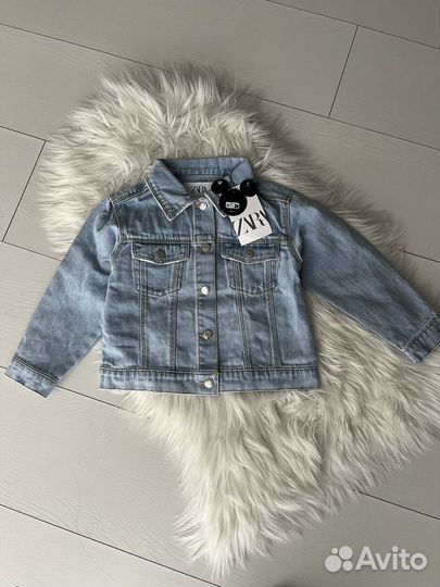 Джинсовая куртка zara для девочки 104 размер