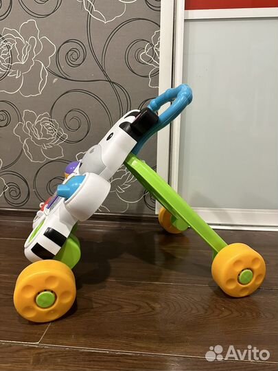 Ходунки каталка fisher price зебра