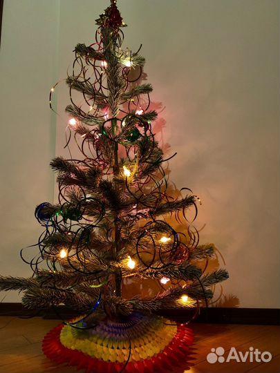 Елка искусственная Синтель ретро 1.5м с гирляндой