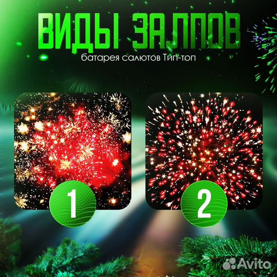 Фейерверк батарея салютов тип-топ