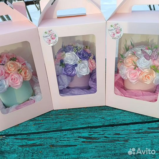 Букет из атласных лент