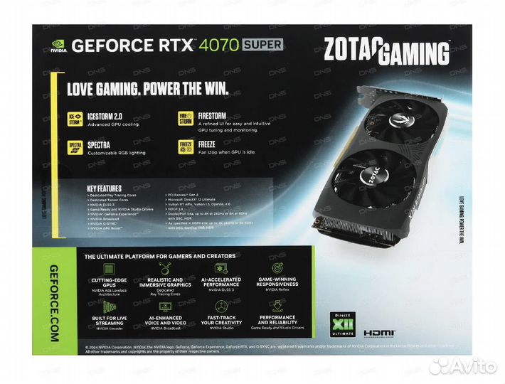 Zotac GeForce RTX 4070 super Twin Edge OC