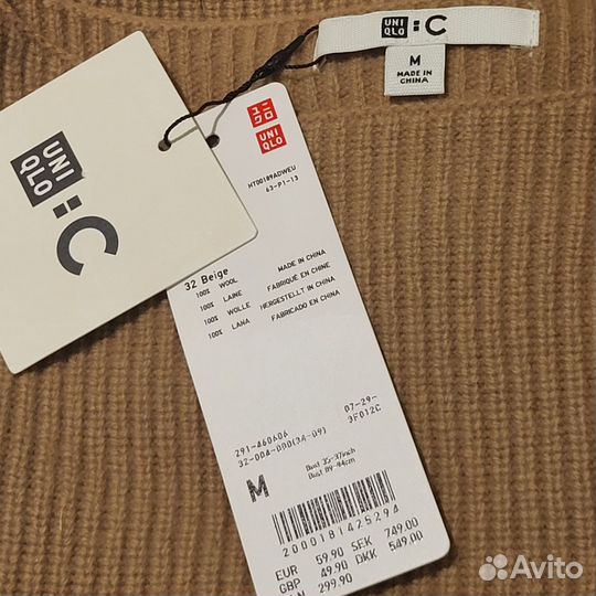 Uniqlo платье Clare Waight Keller. Шерсть. М-L-XL