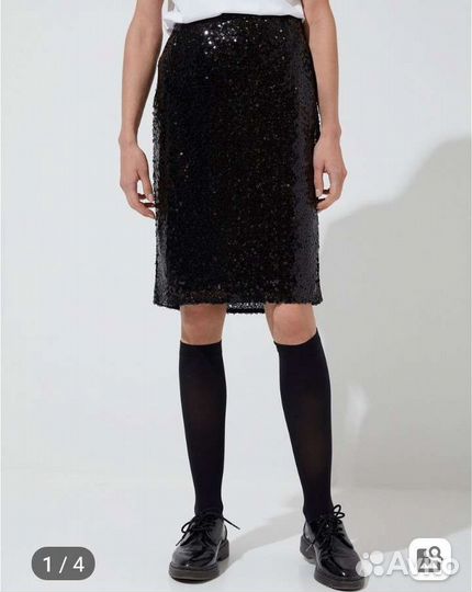 Юбка с пайетками