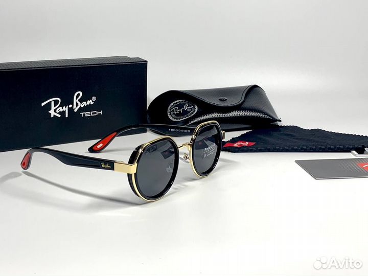 Очки Ray Ban Ferrari золотистые