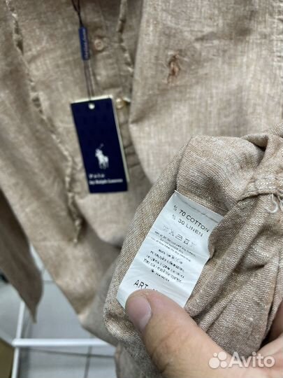 Рубашка льняная ralph lauren