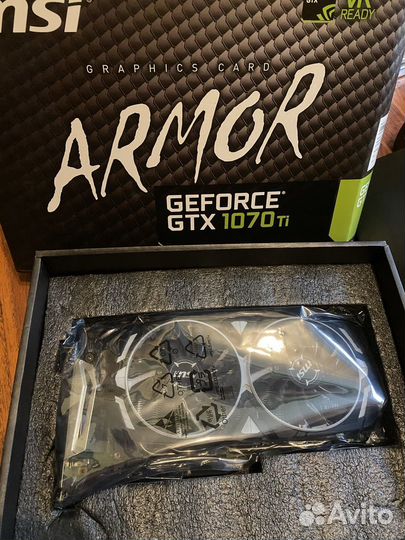 Видеокарта 1070 Ti MSI armor GeForce GTX