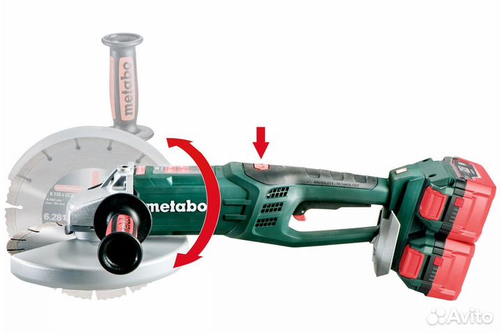 Аккумуляторная болгарка Metabo WPB 36-18 LTX BL230