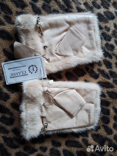 Перчатки женские итальянская кожа - размер 7-7,5