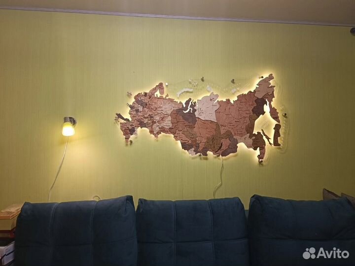 Карта на стену