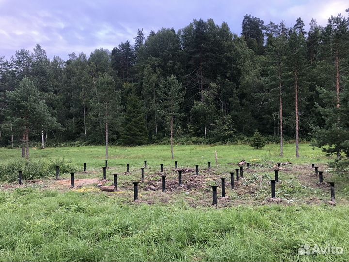 Винтовые сваи обвязка