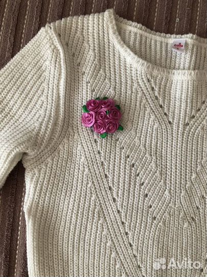 Брошь, Также можно сделать как на резинку, заколку