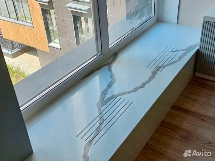 Подоконник из искусственного камня Pebble 260х60