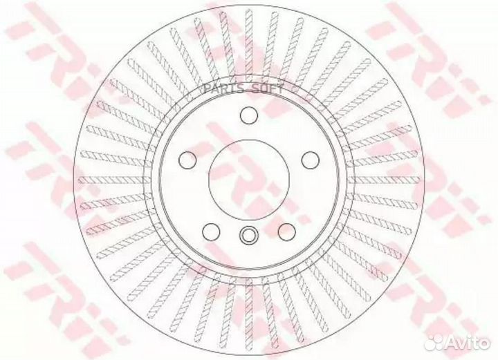 TRW DF6220S Диск тормозной BMW X3 F25 10- передний